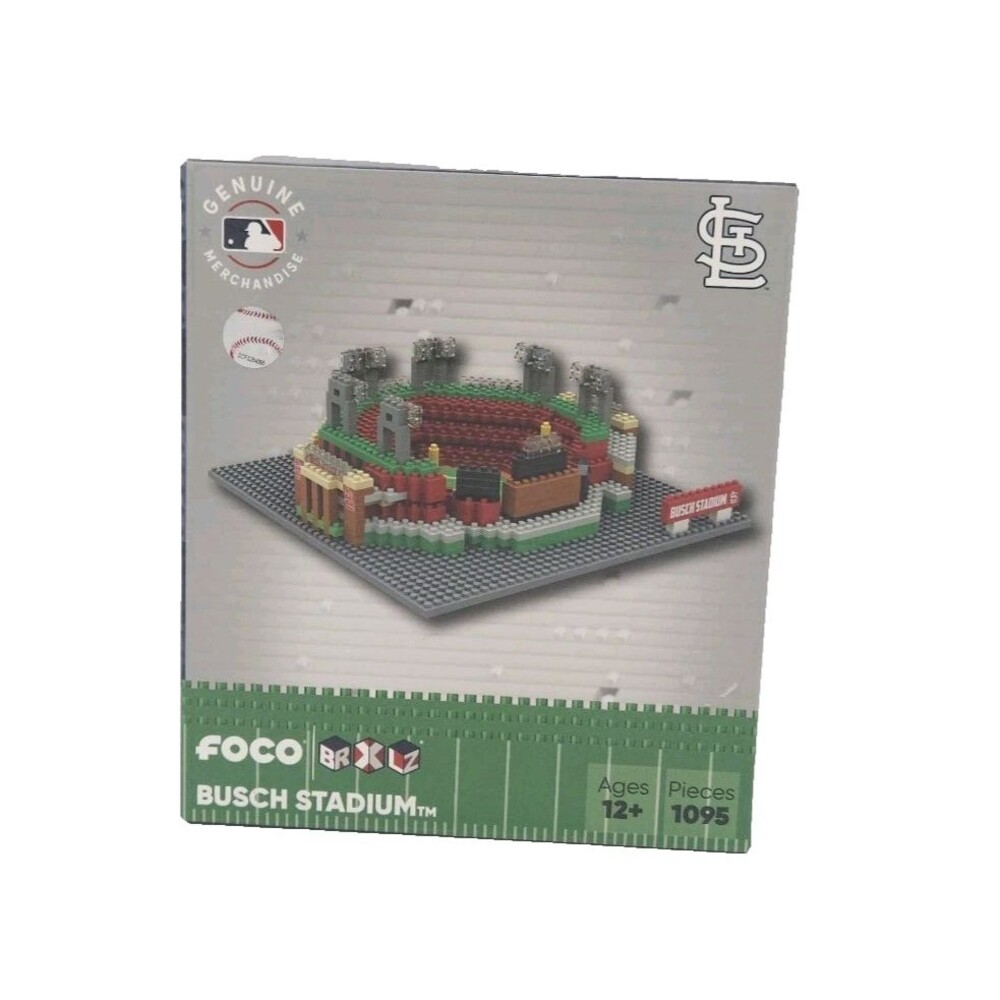 FOCO BRXLZ Busch Stadium St Louis Cardinals 1095pc MLB Building Set New Open Box
